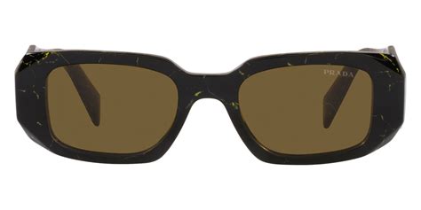 Prada Sunglasses PR 17WSF Black/Yellow .